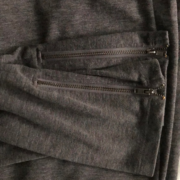 Grey Maternity Pants with Ankle zipper - Picture 2 of 4